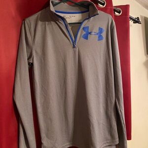 Under Armour Gray and Blue Athletic Pullover